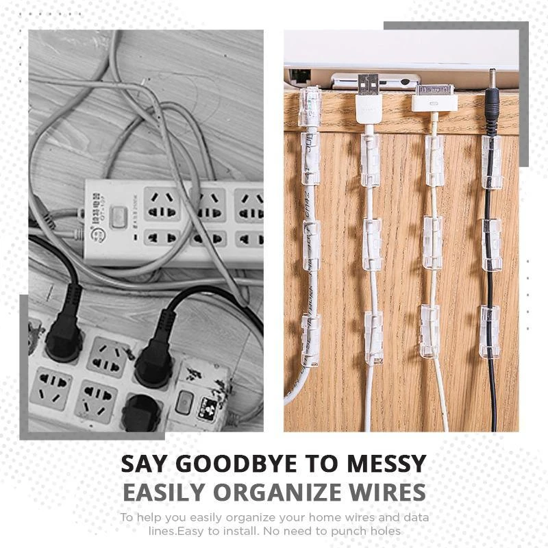 Self Adhesive Wires and Cables Organizer Clips