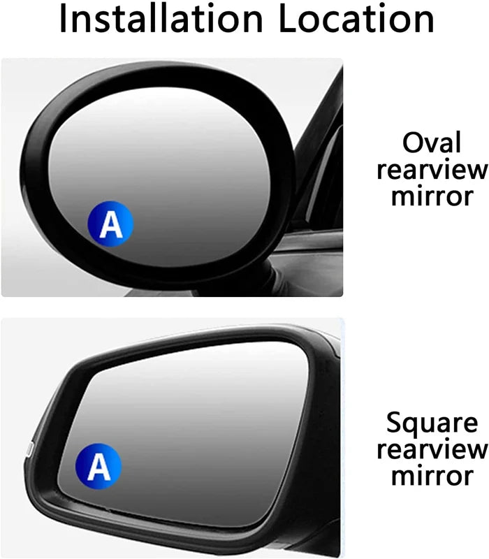 360 Degree View Car Blindspot Rear View Mirrors