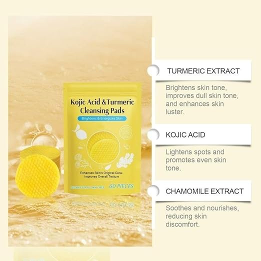 Turmeric & Kojic Acid Face Cleansing Pads