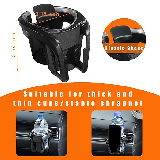 2 in 1 AC Vent Car Cup Holder (Universal Fit For All Cars)