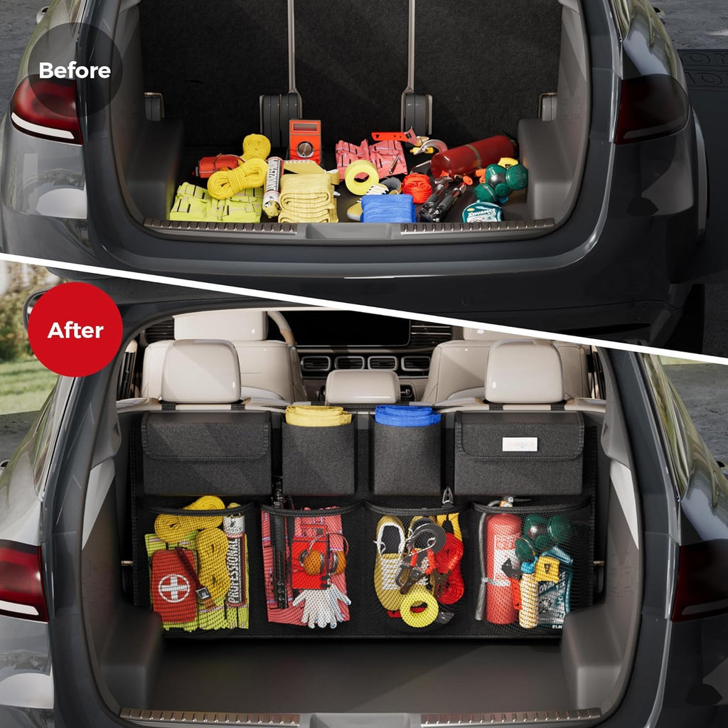 Premium Car Back Seat Storage Trunk Organizer