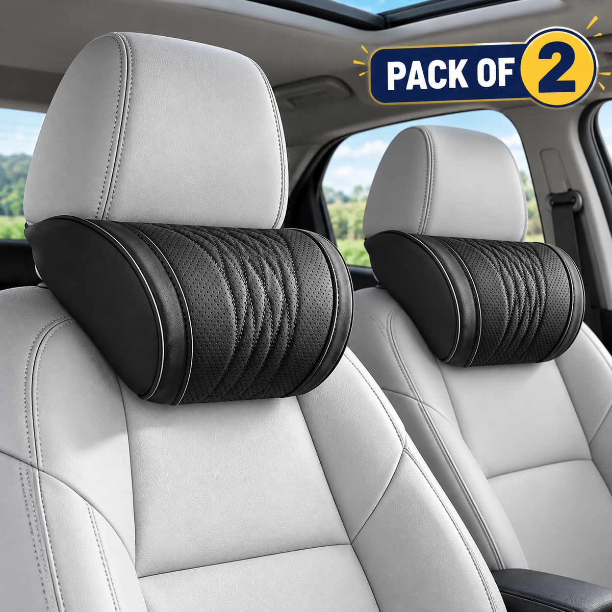 Car Headrest Memory Foam Neck Support Pillow