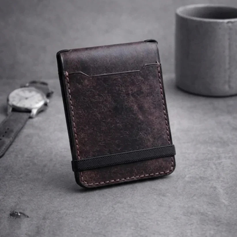 Multipurpose Premium Leather Money Clip Wallet with Card holders