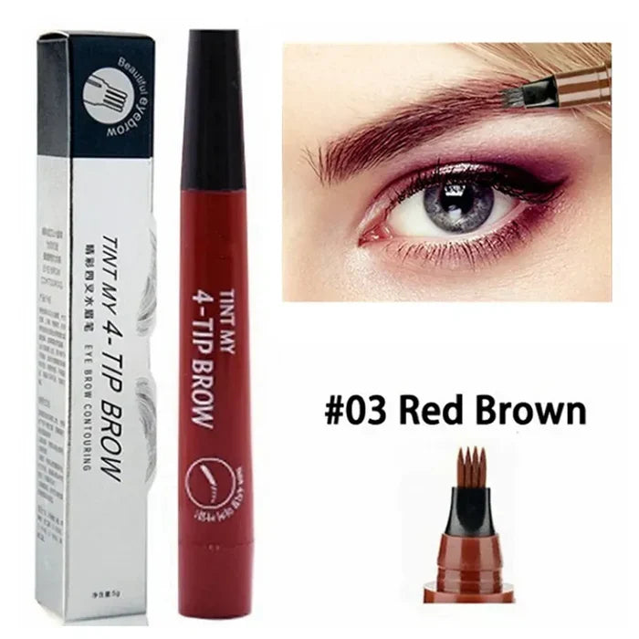 Waterproof 4 Points Long Lasting Eyebrow Pen