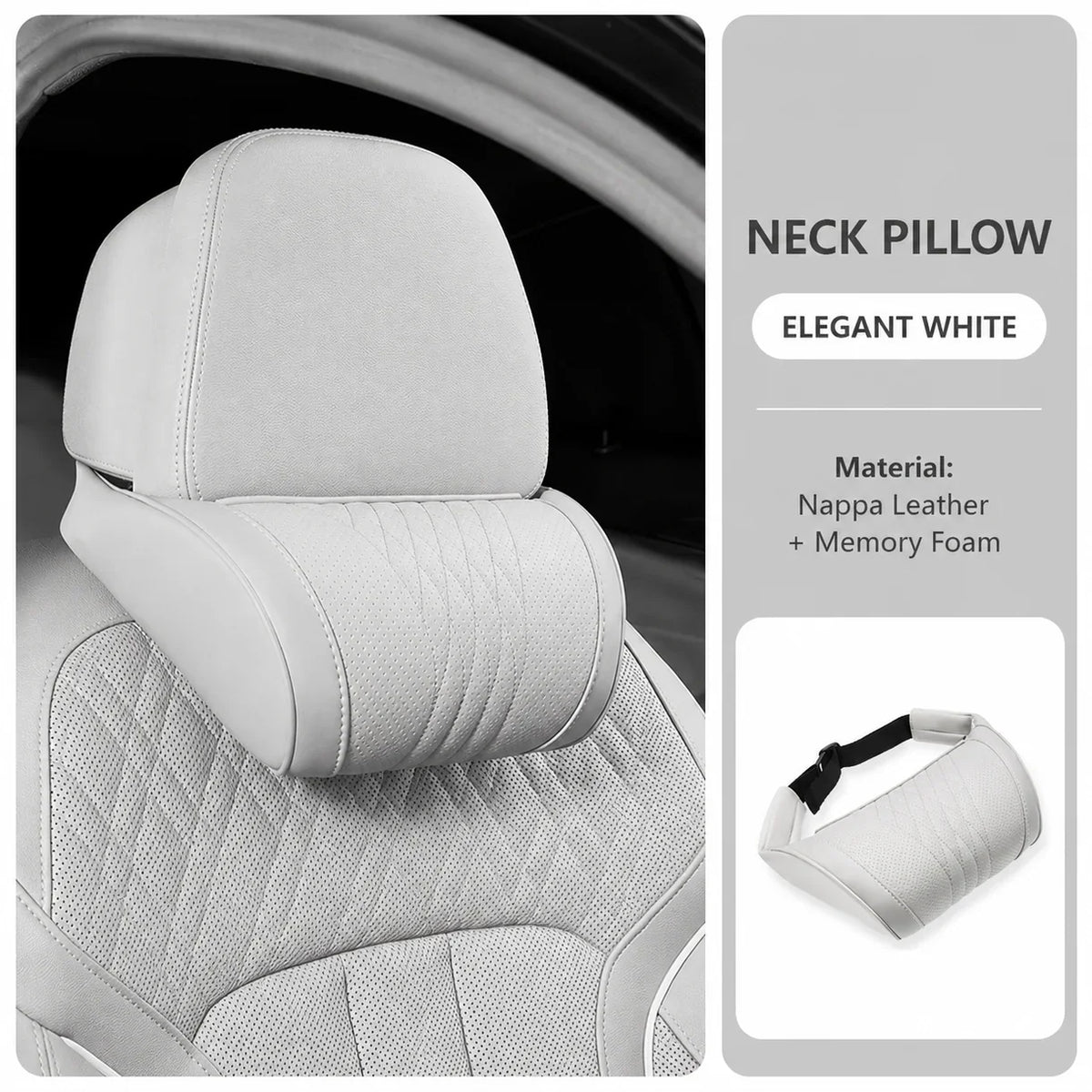 Car Headrest Memory Foam Neck Support Pillow