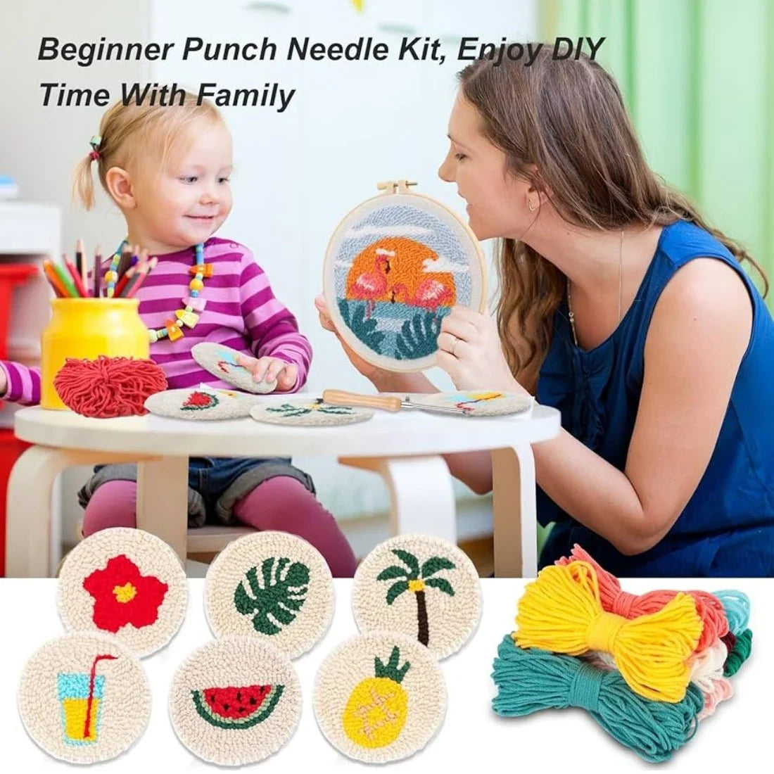 First Stitch鈩� 鈥� Beginner Punch Needle Kit for Kids & Teens