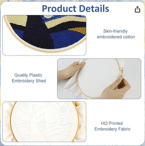 First Stitch鈩� 鈥� Beginner Punch Needle Kit for Kids & Teens