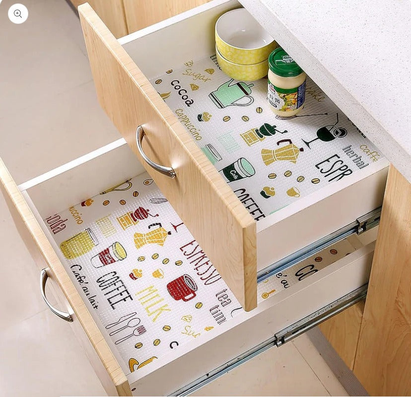 Anti Slip Kitchen and Drawer Decorative Mat Roll