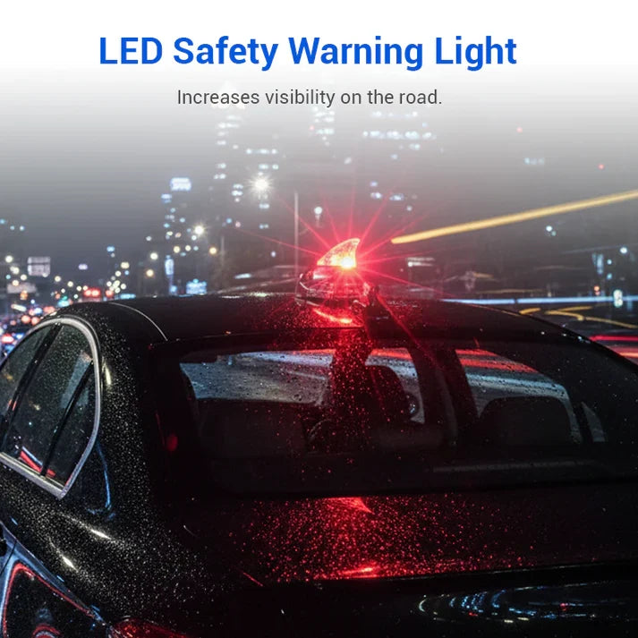 Wind Powered LED Shark Fin Car Roof Antenna