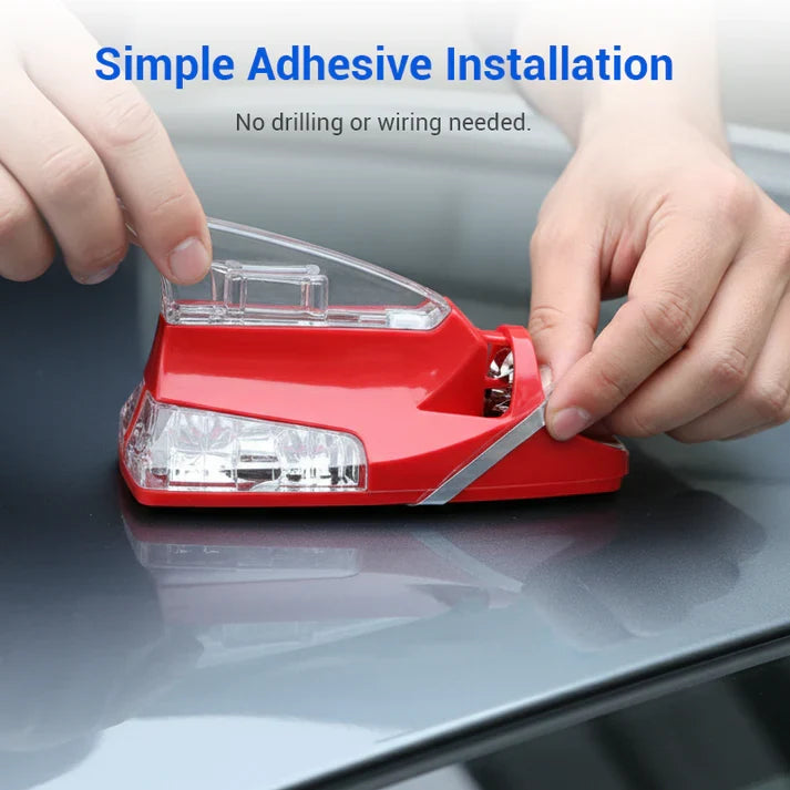 Wind Powered LED Shark Fin Car Roof Antenna